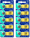 Murata LR43 Battery AG12 386A 1.55V Alkaline Button Cell (10 Batteries)