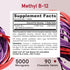 Jarrow Formulas Maximum Strength Methyl B-12 5000 mcg - Dietary Supplement - 90 Cherry Flavored Chewable Tablets