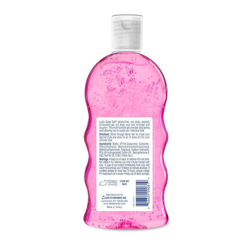 Lucky Super Soft Styling Gel, Ultra Hold, 20 Ounce