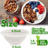 200 PACK Paper Bowls,8 oz Compostable Disposable Bagasse Bowls,Heavy-Duty Biodegradable Paper Bowls,Eco-Friendly Sugarcane Fibers Bowls for Salad,Cereals,Snacks,Dessert,Candy by Tiaiidi