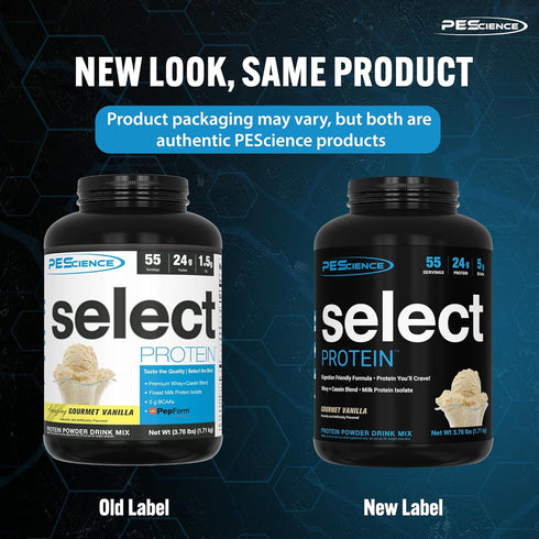 PEScience Select Low Carb Protein Powder, Gourmet Vanilla, 27 Servings, Keto Friendly