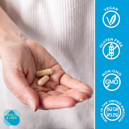 No.1 Wellbeing (60 1 Health & Her Perimenopause Supplement for Women The UKs Perimenopause Supplement - Multi-Nutrient