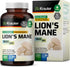Lions Mane Supplement Capsules - Vegan, Organic Lion’s Mane Mushroom for Cognitive Function | 3 Months Supply
