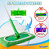 KEEPOW 4 Pack Reusable Wet Pads Refills for Swiffer Sweeper Mop, Microfiber Wet Mopping Cloths, Dry Sweeping Cloths for