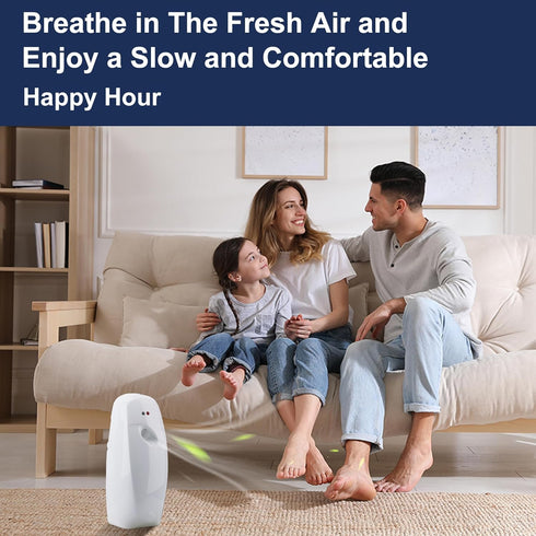 Automatic Air Freshener Dispenser, Wall Mount/Free Standing, Programmable Aerosol Spray Perfume Dispenser (White)
