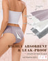 Intiflower Period Underwear for Women, Leakproof Period Panties, Lace Menstrual Underwear Breathable & Soft