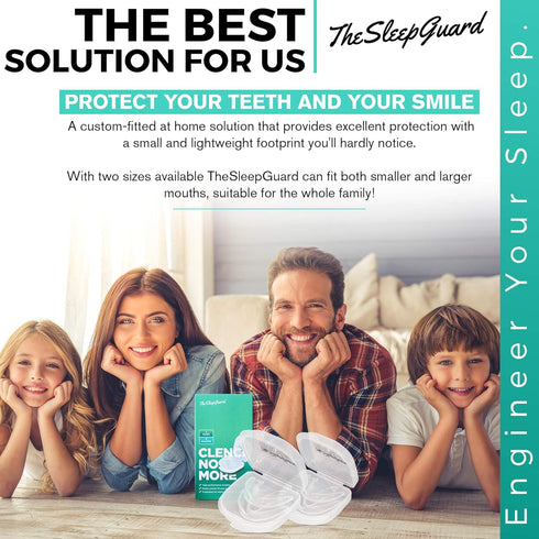Mouth Guard for Clenching Teeth at Night, Pack of 4, Best Night Guards for Teeth Grinding & TMJ for Men & Women