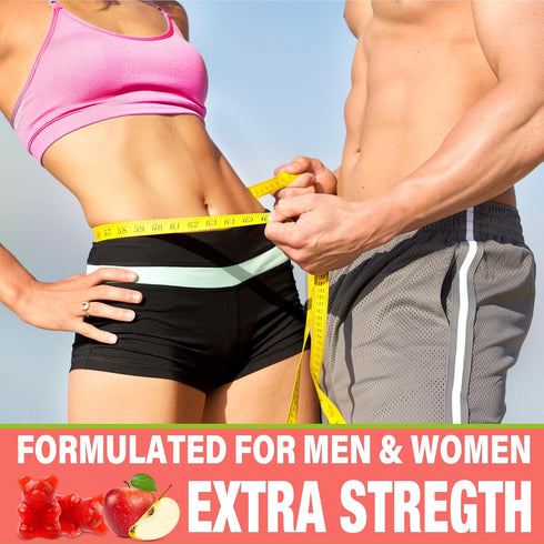 Powerific Gummies, GLP-1 Gummies 2000mg B12, (2 Packs) Apple Cider Vinegar Support Keto ACV Max Strength Apple Cider