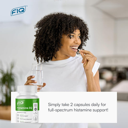 FIQ - Histamine IQ - Diamine Oxidase Supplement for Histamine & Immune Support - 60 Capsules