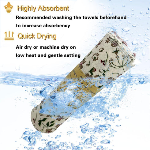 Reusable Paper Towel Rolls 20 Pack, Washable Cloth Value Set of 4 Colors
