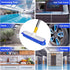 ITTAR 12" Wide Multi-Purpose Floor Scrub Brush with Long Handle, Extendable Shower Scrubber for Cleaning