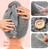 YFONG 2 Pack Microfiber Hair Towel Wrap - Super Absorbent Quick Dry Hair Turban for All Hair Styles, Large Towel