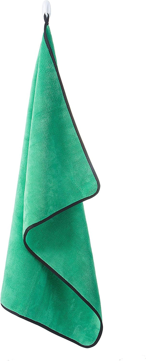 PacRight 20 30 800gsm Premium Microfiber Drying Towel, Green | Large x Plush Cleaning Cloth for Car Washing, Detailing