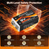 Massate 4 Pack 9V 1300mAh: 4 1 9 Rechargeable Batteries USB C Lithium Ion Battery with in Charging Cable, Long Lasting