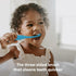 Frida Baby Triple-Angle Toothhugger Training Toddler Toothbrush, Cleans All Sides at Once, for 2 Years and Up, Blue