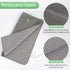 SINLAND Absorbent Microfiber Dish Cloths, 12"x12" Kitchen Washcloths with Poly Scour Side - 5 Pack, Grey