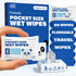 Zero Trace Flushable Wipes Pack Portable Travel Wipes Pocket Size for Adults,