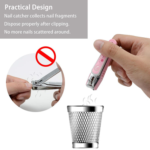 PAFASON Nail Clipper Trimmer Cutter Set - Super Sharp Fingernail & Toenail Clippers with Nail Catcher & Nail File for