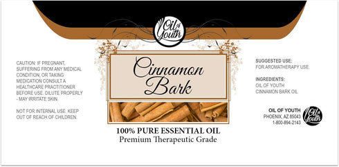 Oil of Youth Essential Oils 8oz - Cinnamon Bark Essential Oil - 8 Fluid Ounces - Bulk Cinnamon Bark Oil