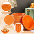 100 Pcs 12oz Orange Disposable Plastic Bowls - Dessert Cups, Snack Bowls, Soup Bowls for Party Favor Picnic