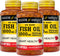 MASON NATURAL No Burp Fish Oil 1000 mg Omega-3 300 mg - 100 Softgels Pack of 3 for Healthy Heart Support