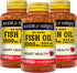 MASON NATURAL No Burp Fish Oil 1000 mg Omega-3 300 mg - 100 Softgels Pack of 3 for Healthy Heart Support