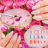 Nail Art Tool Set 15 PCS Nail Art Brushes Resin Nail Art Painting Palette Detail Brush Nail Dotting Pen for Makeup Beauty Nail Art Hand-Painted Toning Salon DIY Manicure (Pink)