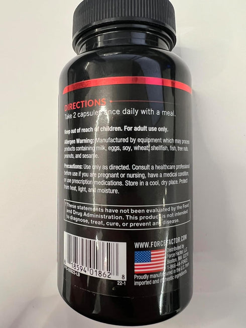 Force Factor Forebrain Focus Brain Booster - 60 Capsules, Nootropic Brain Support Supplement for Clarity & Concentration
