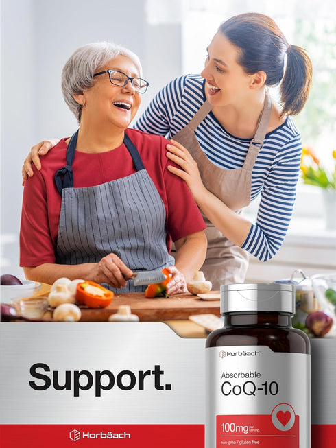 Horbaeach CoQ10 100mg Softgels, 120 Count Non-GMO Gluten Free Supplement for Health