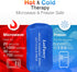 LotFancy Gel Ice Packs, 2pc Reusable Hot Cold Pack for Therapy, Heating Cooling Gel Pad, Pain Relief for Face, Head, TMJ