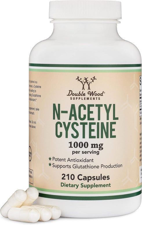 NAC Supplement N-Acetyl Cysteine 1,000mg Per Serving - 210 Capsules with Odor Masking Technology