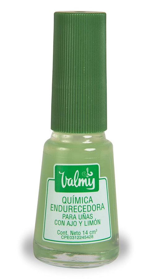 Valmy 2in1 Garlic Nail Hardener & Lemon Whitener, Nail Strengthener for Thin Nails, 0.47 Fl oz each (2 Pack)