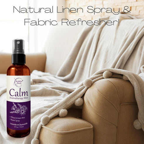 Calm Aromatherapy Spray with Lavender & Chamomile Essential Oil, Natural Sleep Spray for Relaxation & Sleep