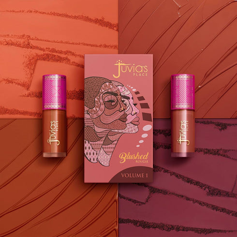 Juvia's Place Blushed Liquid Blush - CoralRose Dewy Tint Cheeks Makeup, Long Lasting Soft Creamy Natural Finish.