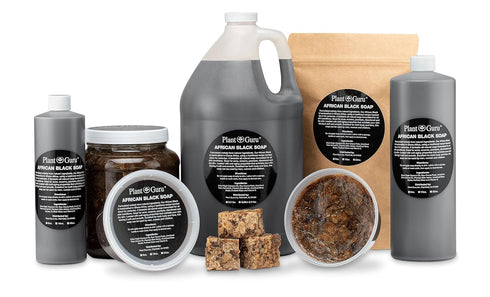 Raw African Black Soap Bar 8 oz., 100% Pure Natural from Ghana, Acne Treatment, Great for Skin