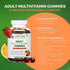 Halal Adult Multivitamin Gummies for Men, Women, Complete Nutritional Support with Biotin, Vegan, Natural Fruit