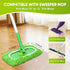 NXPPYY 6-Pack Reusable Microfiber Mop Pads Compatible with Swiffer Sweeper, Dry & Wet Sweeping Cloths - Washable Wet