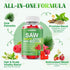 Gummies 600mg 60 Counts Saw Palmetto Saw Palmetto Supplement with Pumpkin Seed Oil, Biotin, Prostate Health Supplements