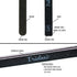 Professional Nail Files Black Washable Emery Boards, 7 Inches Long, 12 Fingernail Files Per Pack (80/100)