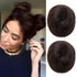 REECHO 2 PCS Mini Claw Clip Hair Bun Extensions HB001 Updo Hairpieces for Women Girls (Pack of 2-3" Dark Brown)