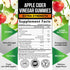 Vegan Apple Cider Vinegar Gummies | Max Strength 1000mg | ACV Supplement Gummy Vitamins for Adults, Supports Digestion, Metabolism, Natural Apple Flavor with Mother, Gluten Free, Non-GMO - 120 Gummies