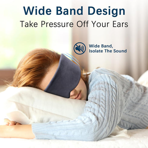 Sleep Eye Mask - Ultra Soft Comfortable Light Blocking Sleeping Mask for Home Sleep Travel Shift Work