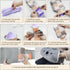 Toxin 1L 130cm Hot Water Bottle wtih Cover, Hot Water Bag, Rubber Warm Hot Water Bottles Pouch with Long Soft Waist