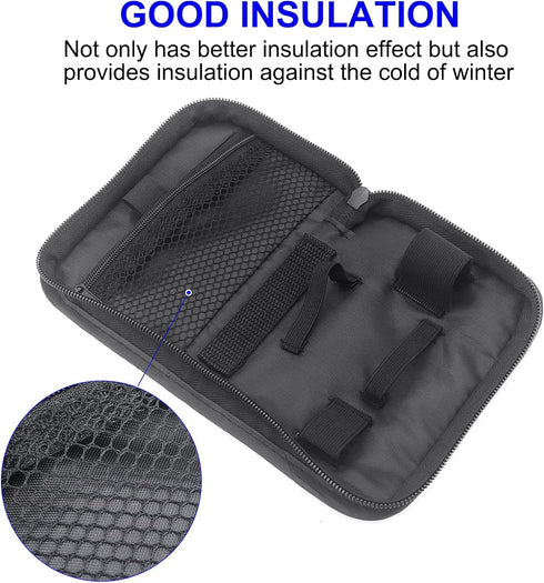 Diabetic Supplies Travel Case, Organizer Carrying Kit for Diabetes Testing, Blood Glucose Meter Storage Bag