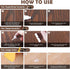 SEISSO Wood Furniture Repair Kit, 12 Colors Wood Fillers, Touch Up Markers, Beeswax, for Stains, Scratches, Cracks
