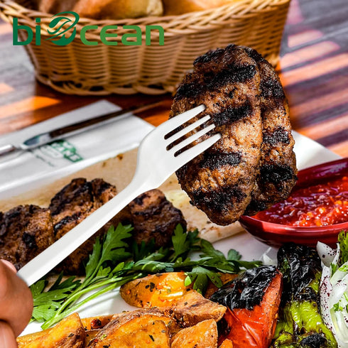 1000PCS Heavy Duty Disposable Plastic Spoons, White Bulk Cutlery Utensils for Home, Restaurant, Party, Picnic, Travel