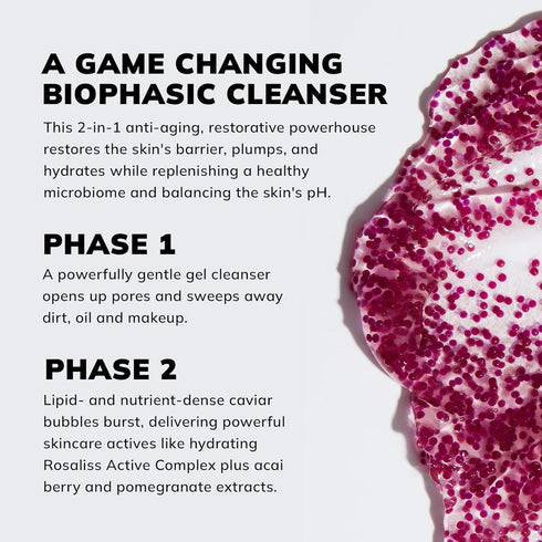 Caviar Jelly Makeup Remover | Nourishing Cleanser with Caviar Bubble Skincare Prebiotic-enriched Active Complex