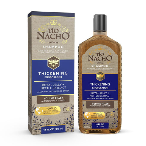 Tio Nacho Anti Hair Loss Thickening Volume Filler Shampoo, 14 Fluid Ounces with Royal Jelly & Rosemary
