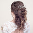 OIIKI 2PCS Silver Rhinestone Hair Combs, Clear Metal Bridal Hair Accessories for Women and Girls