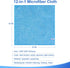 ovwo 12Pcs Premium Microfiber Cleaning Cloth, Highly Absorbent Household Cleaning Supplies - for Kitchen Towels, Dish